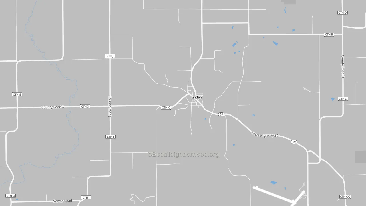 Bike Grade map of 53553, WI