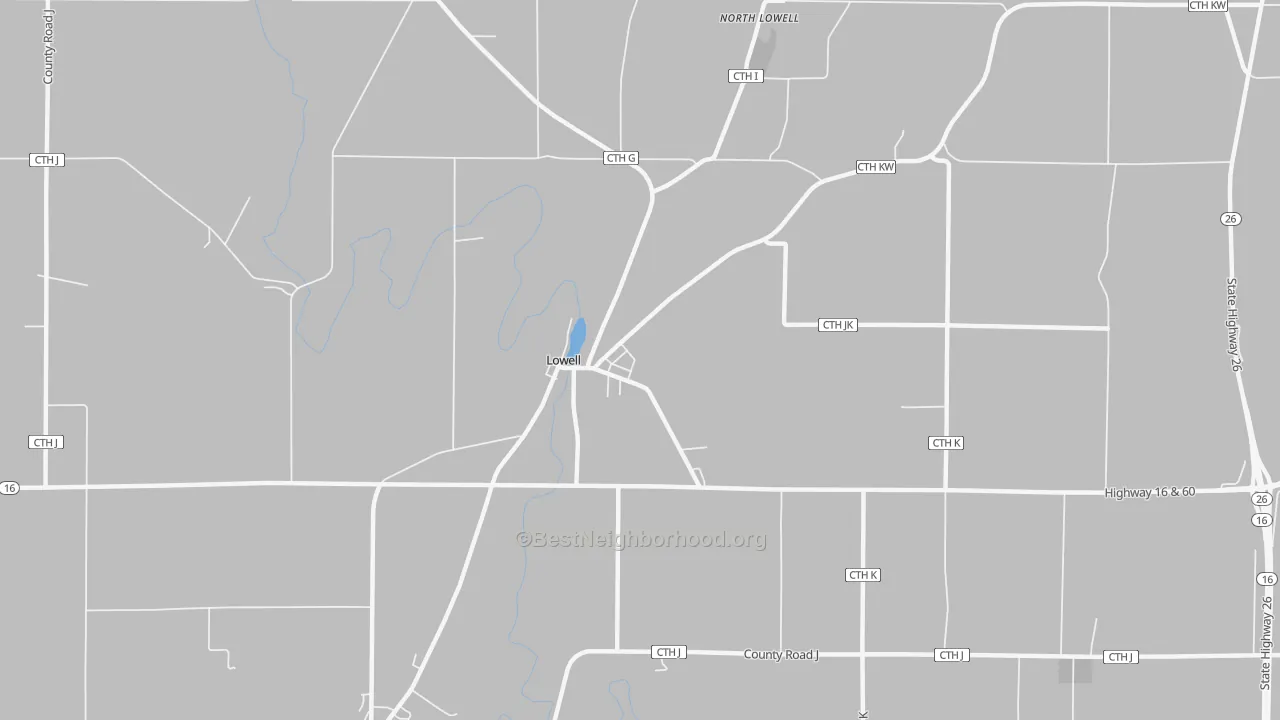 Bike Grade map of 53557, WI