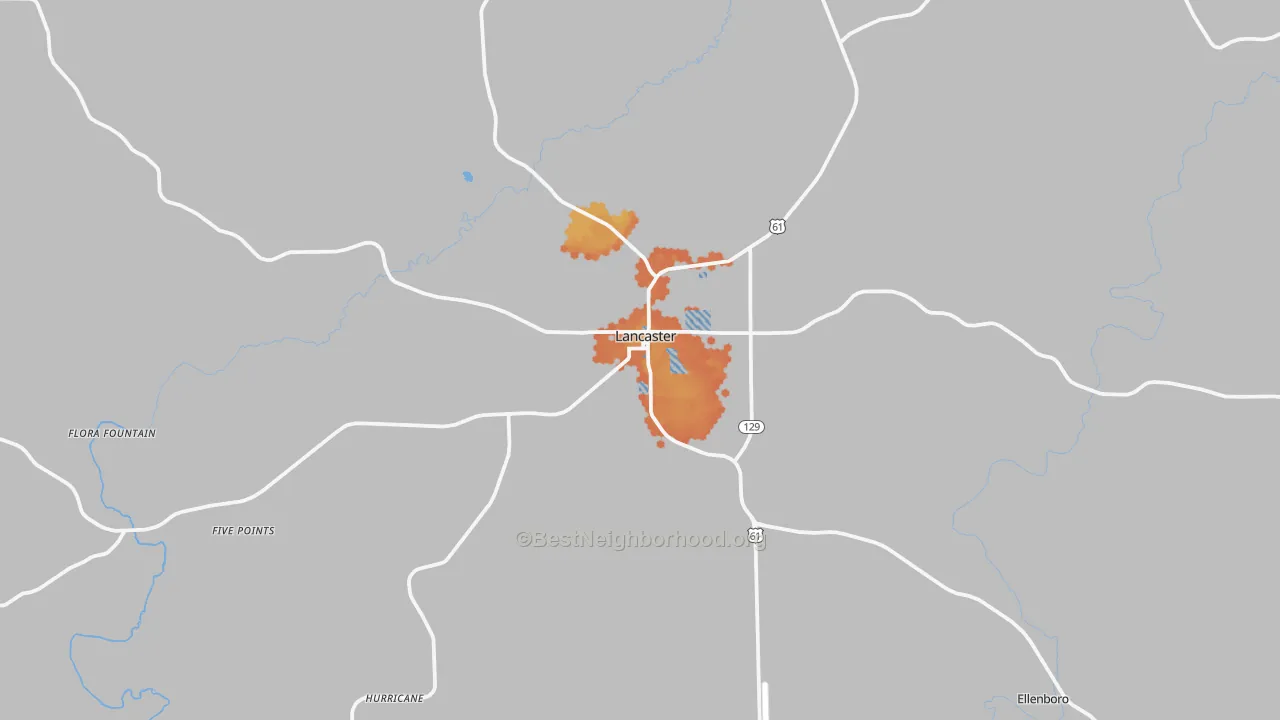 Bike Grade map of 53813, WI