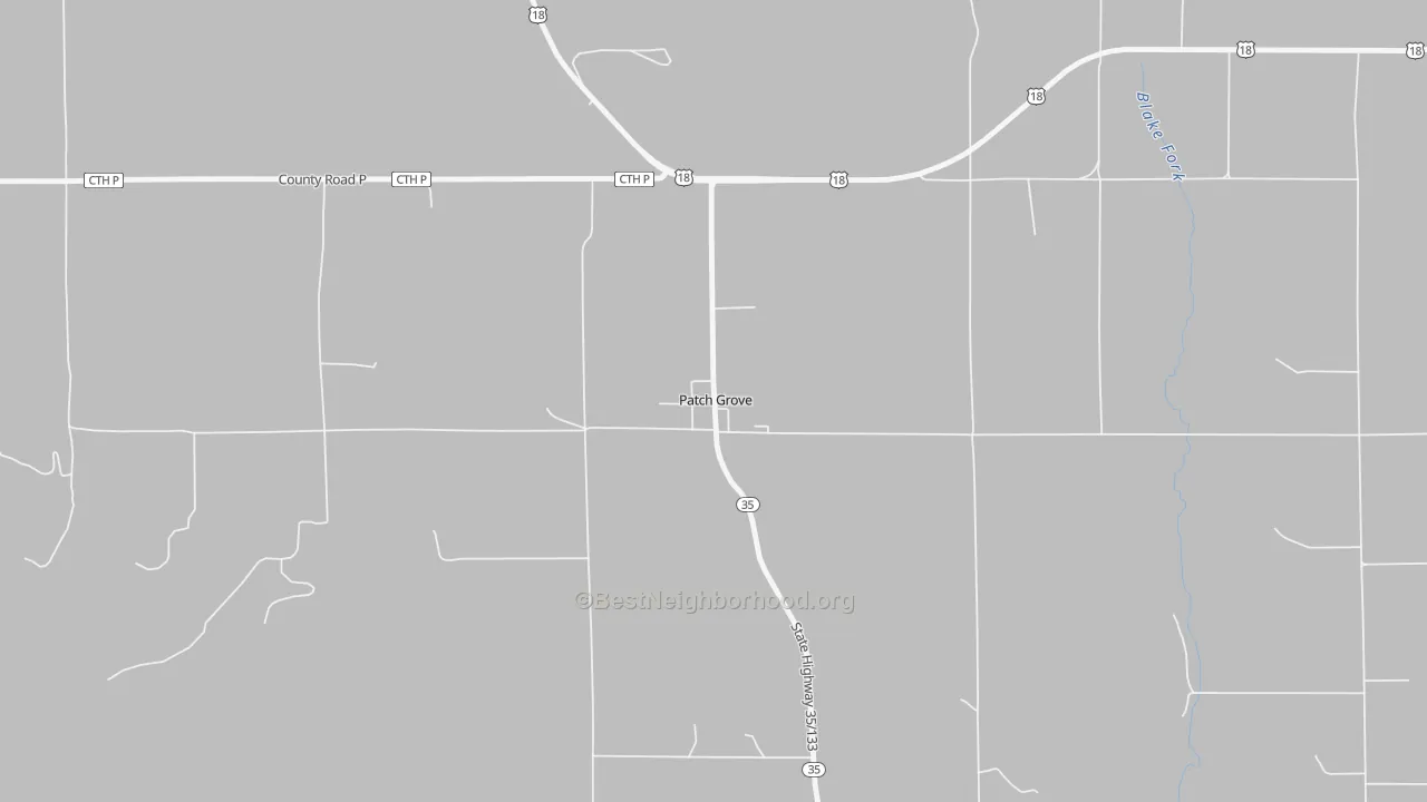 Bike Grade map of 53817, WI