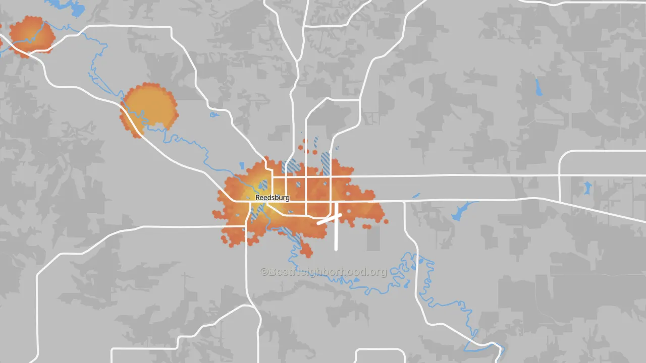 Bike Grade map of 53959, WI