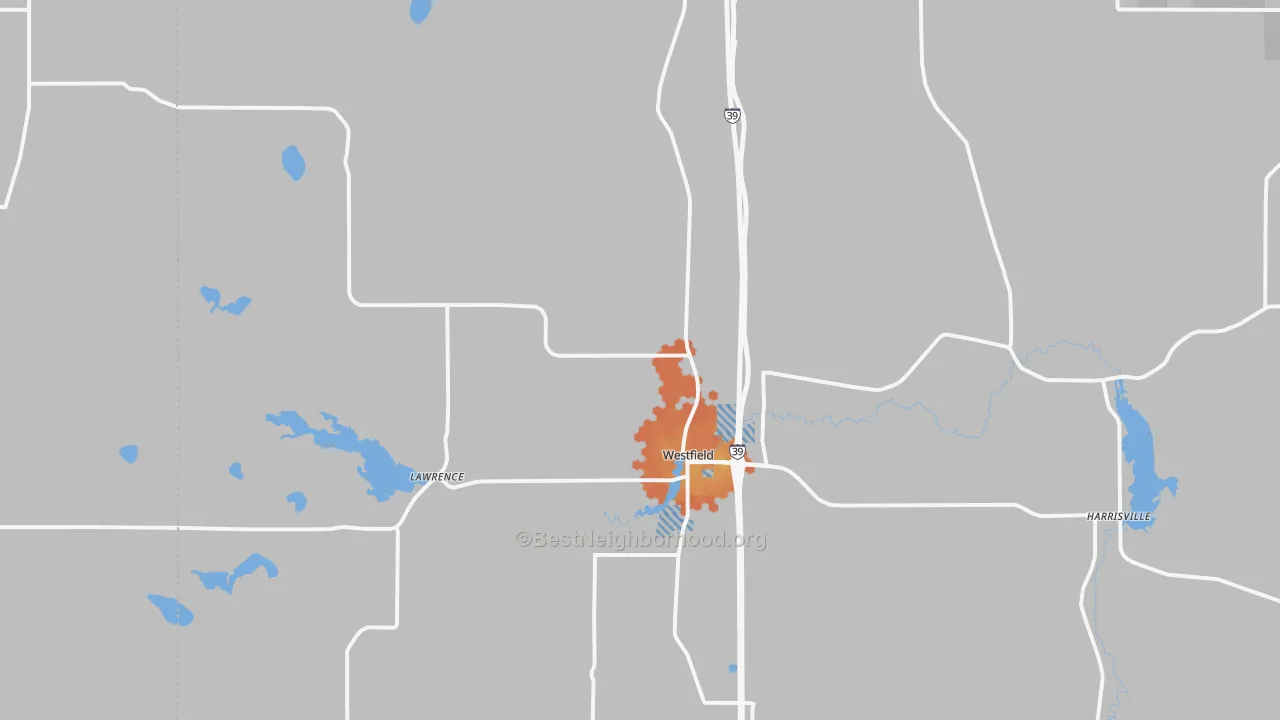 Bike Grade map of 53964, WI
