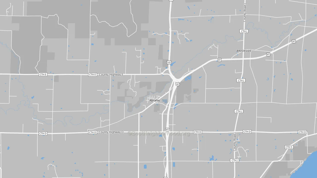 Bike Grade map of 54101, WI