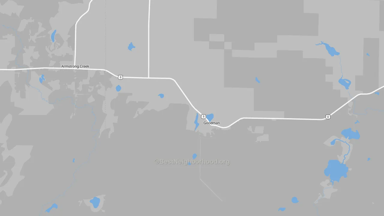 Bike Grade map of 54125, WI