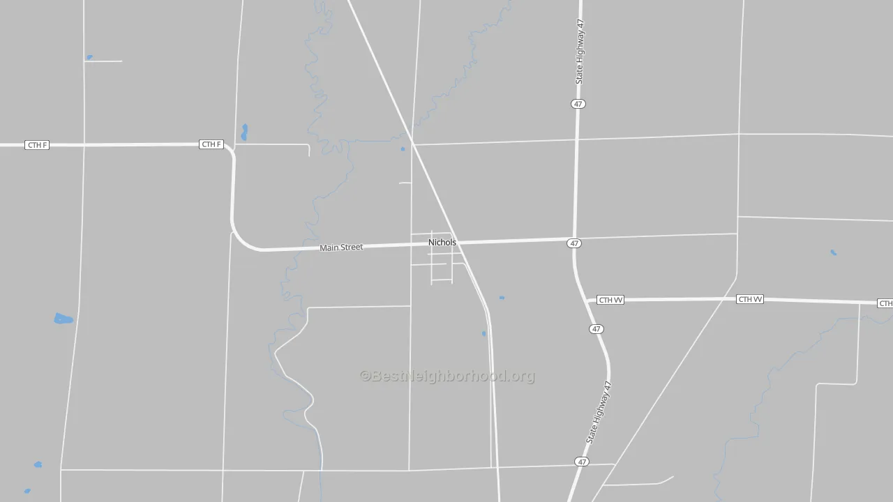 Bike Grade map of 54152, WI