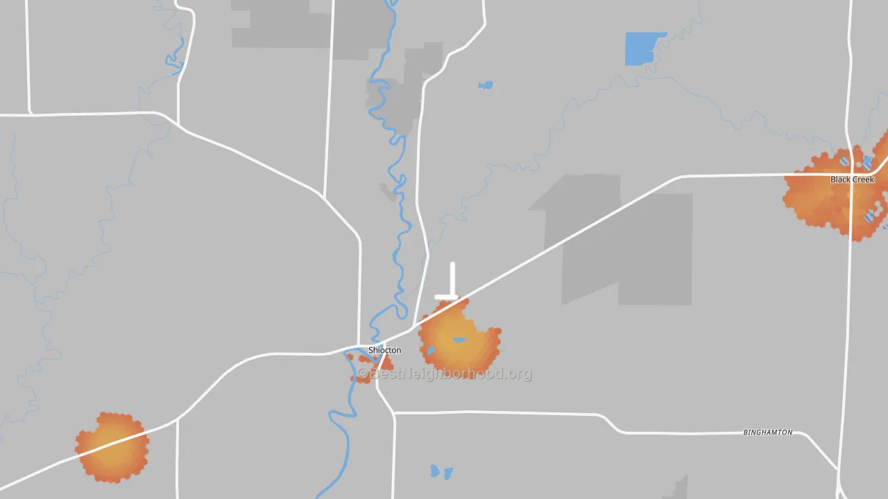 Bike Grade map of 54170, WI