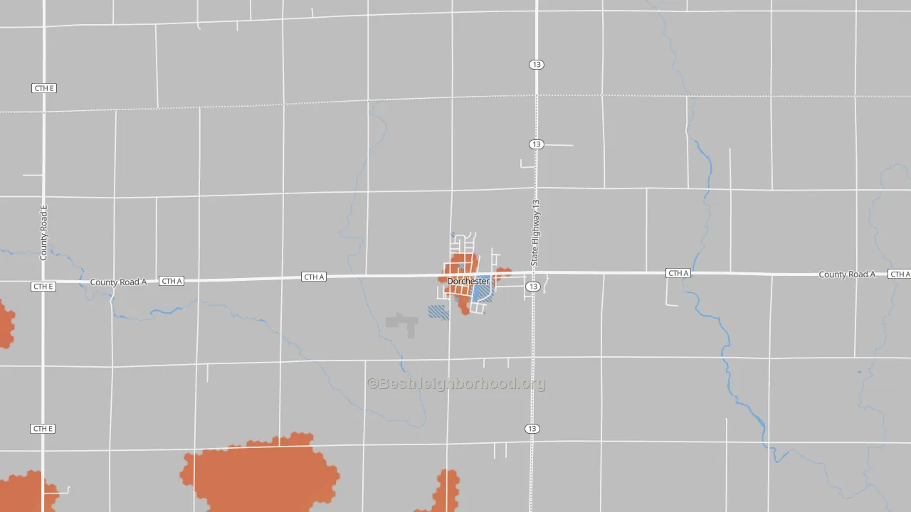 Bike Grade map of 54425, WI