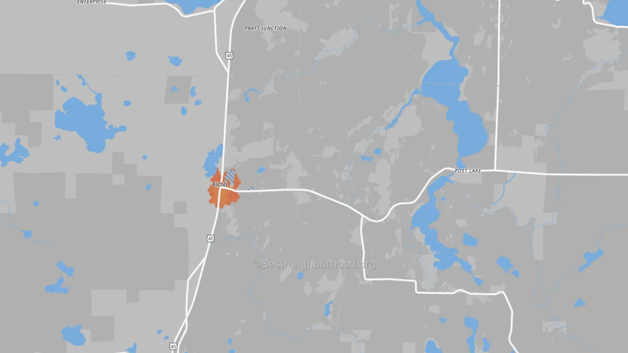 Bike Grade map of 54428, WI