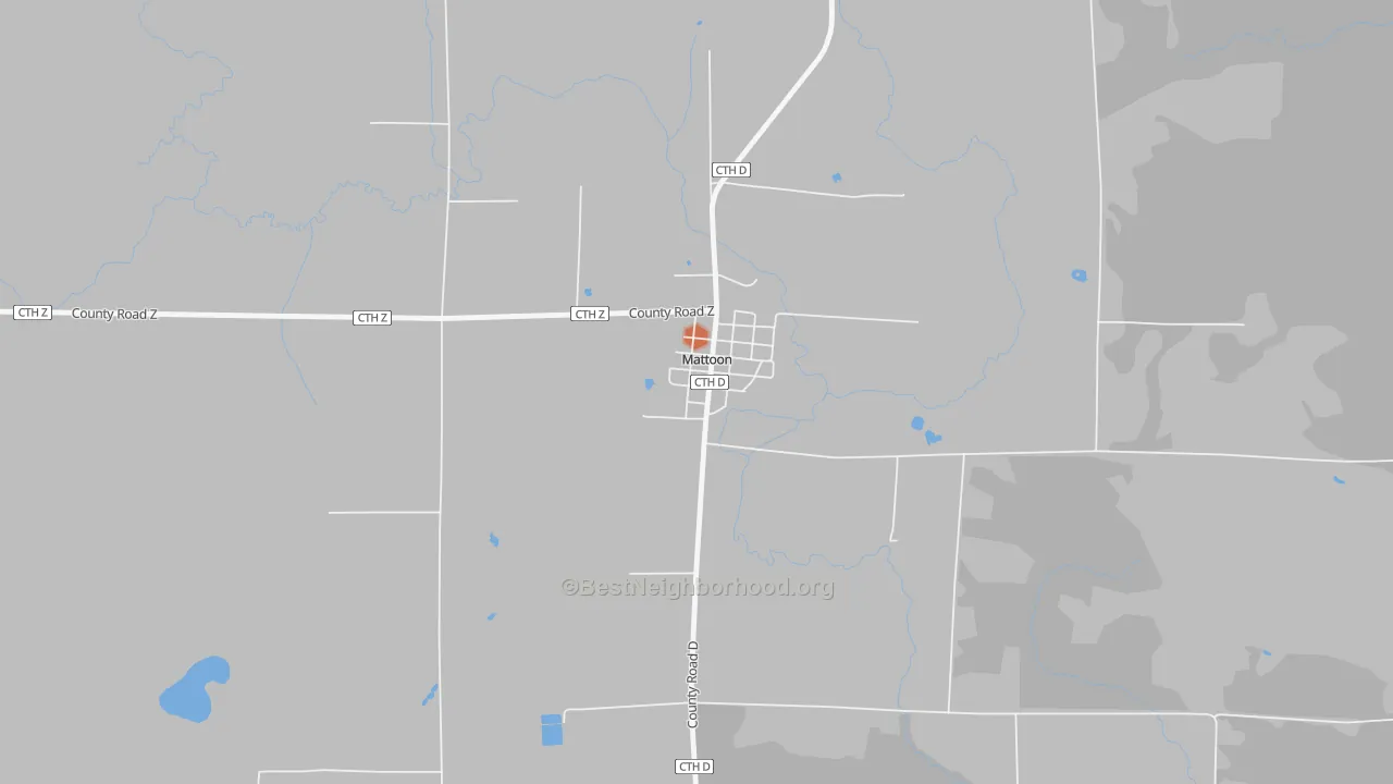 Bike Grade map of 54450, WI