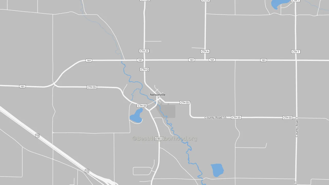 Bike Grade map of 54458, WI