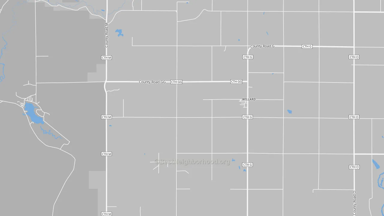 Bike Grade map of 54493, WI