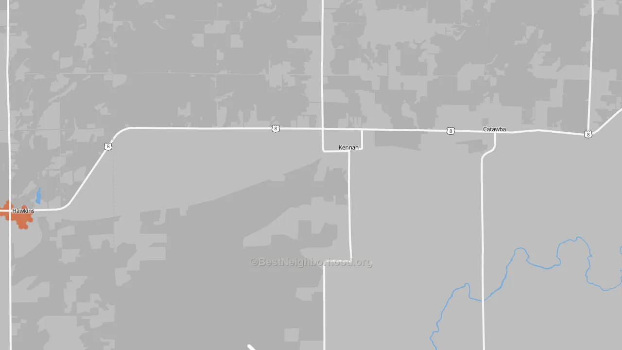 Bike Grade map of 54537, WI