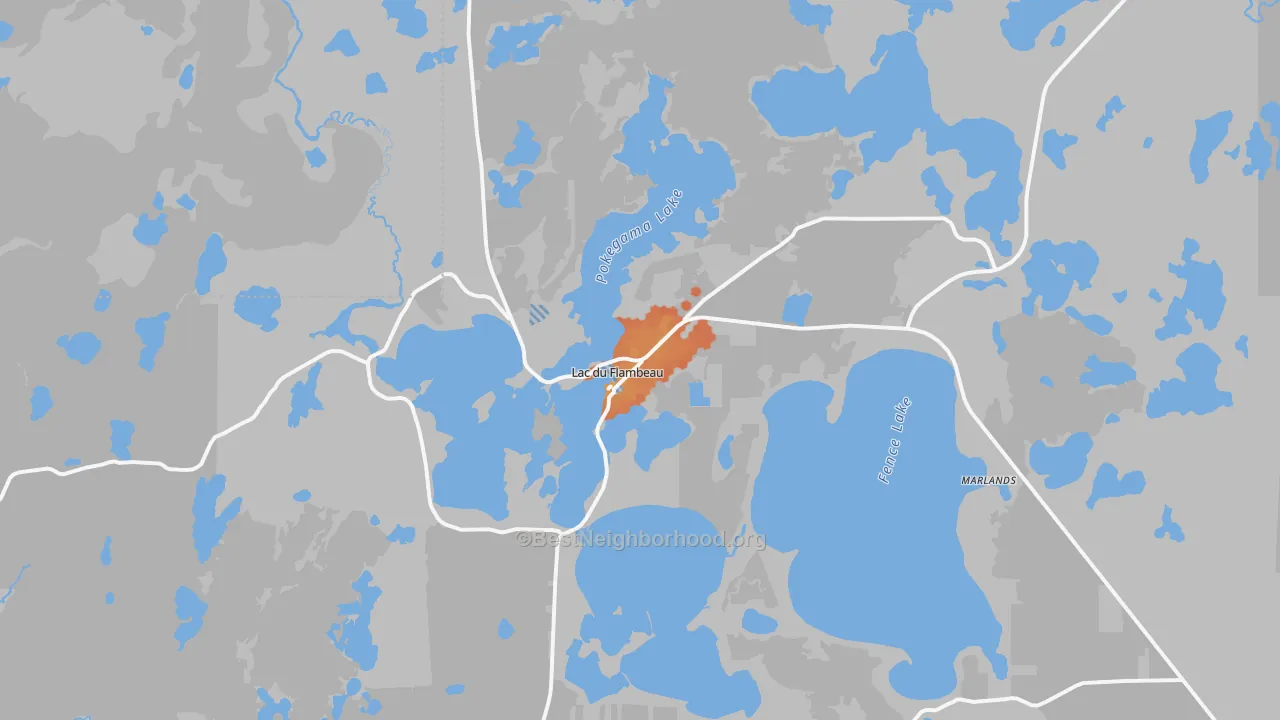 Bike Grade map of 54538, WI