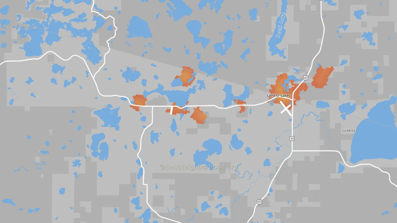 Bike Grade map of 54540, WI