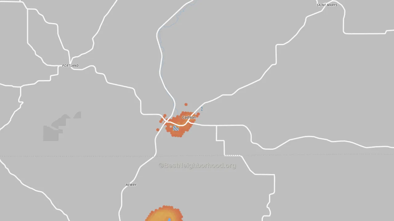 Bike Grade map of 54619, WI