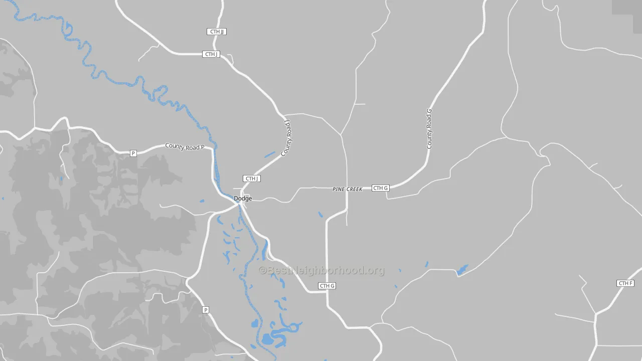 Bike Grade map of 54625, WI