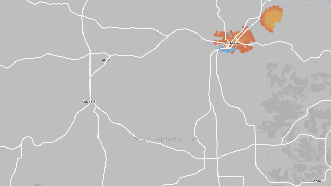 Bike Grade map of 54634, WI