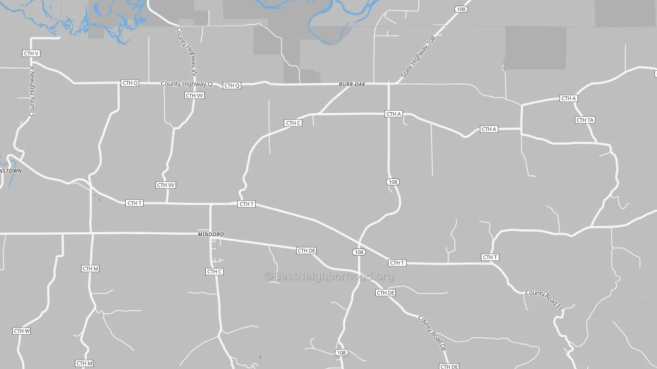 Bike Grade map of 54644, WI