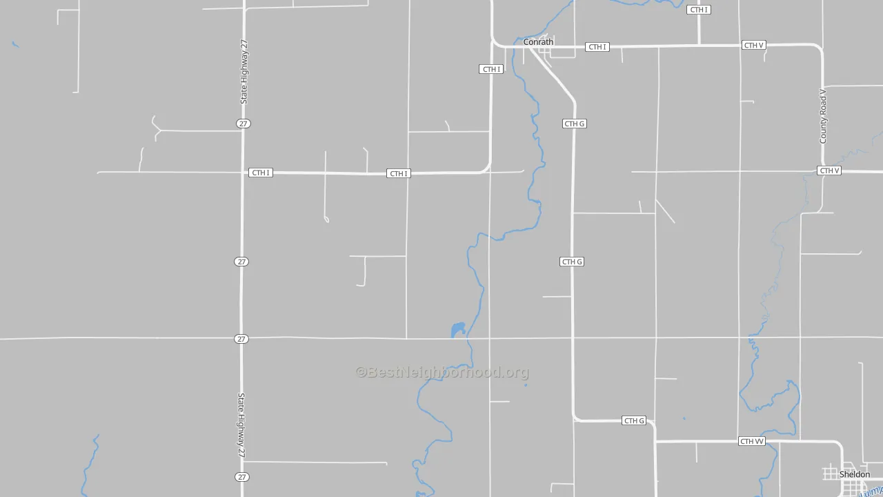 Bike Grade map of 54731, WI