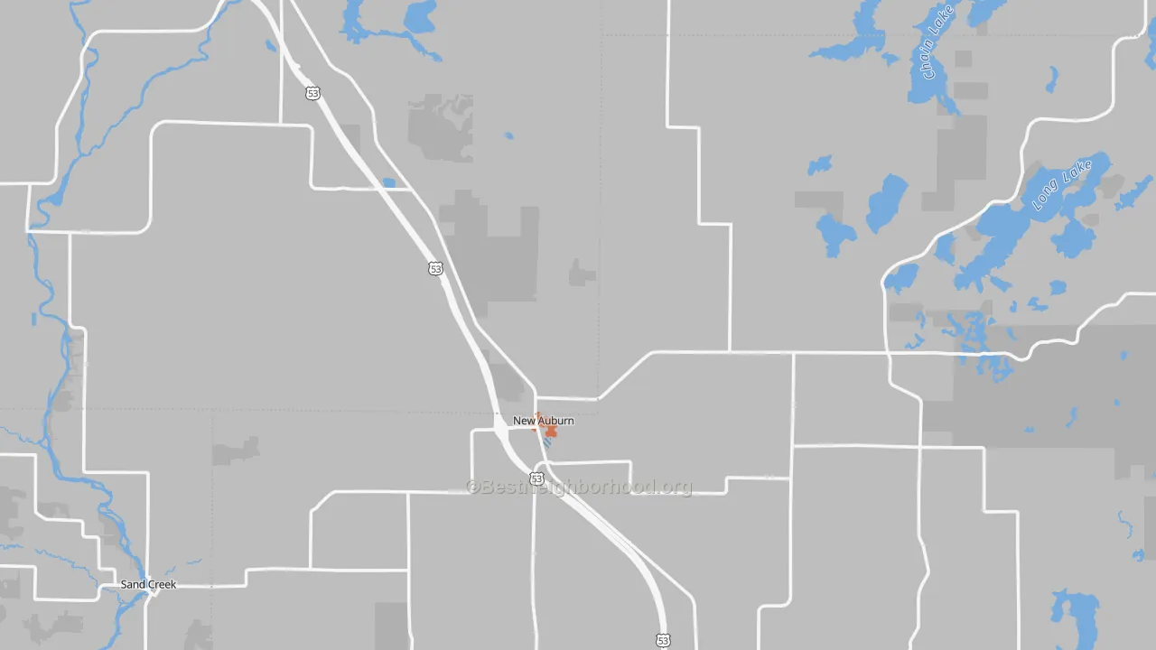 Bike Grade map of 54757, WI