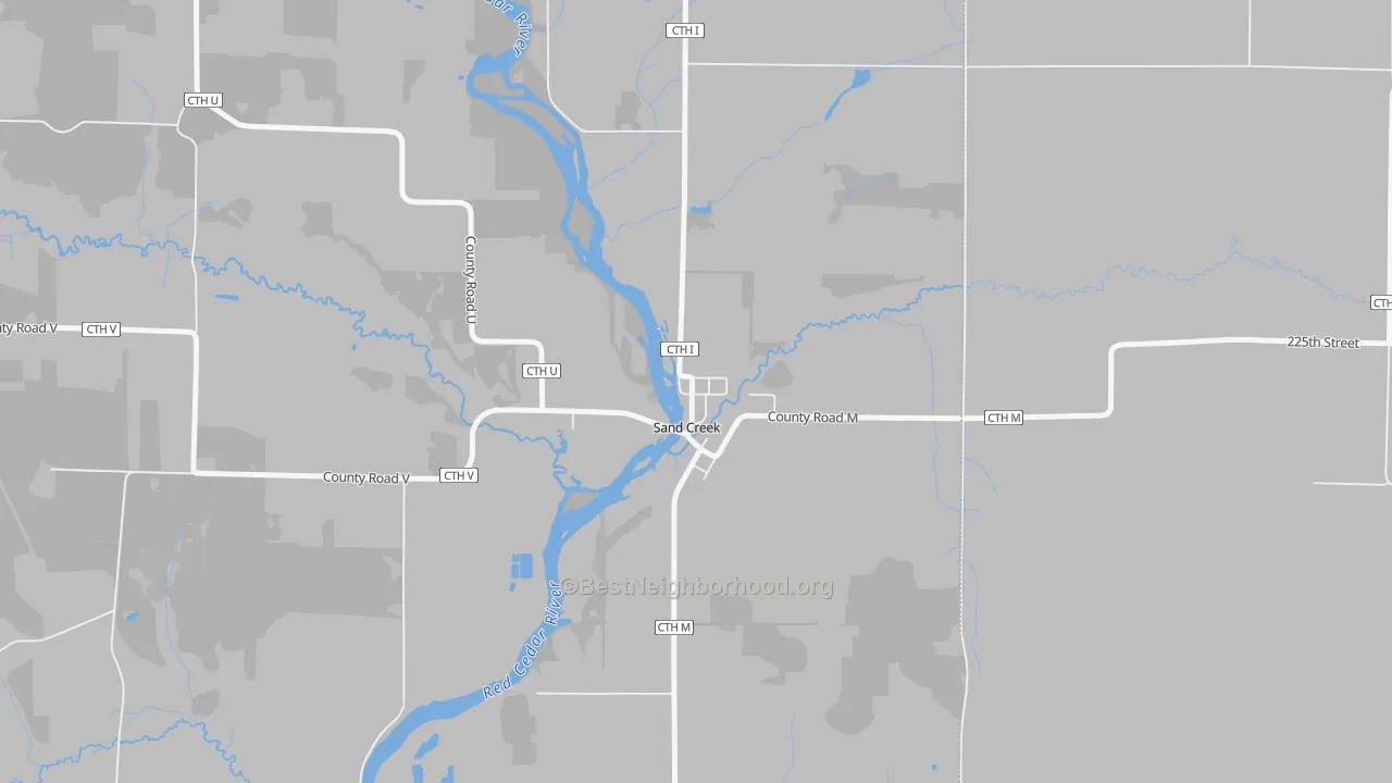 Bike Grade map of 54765, WI