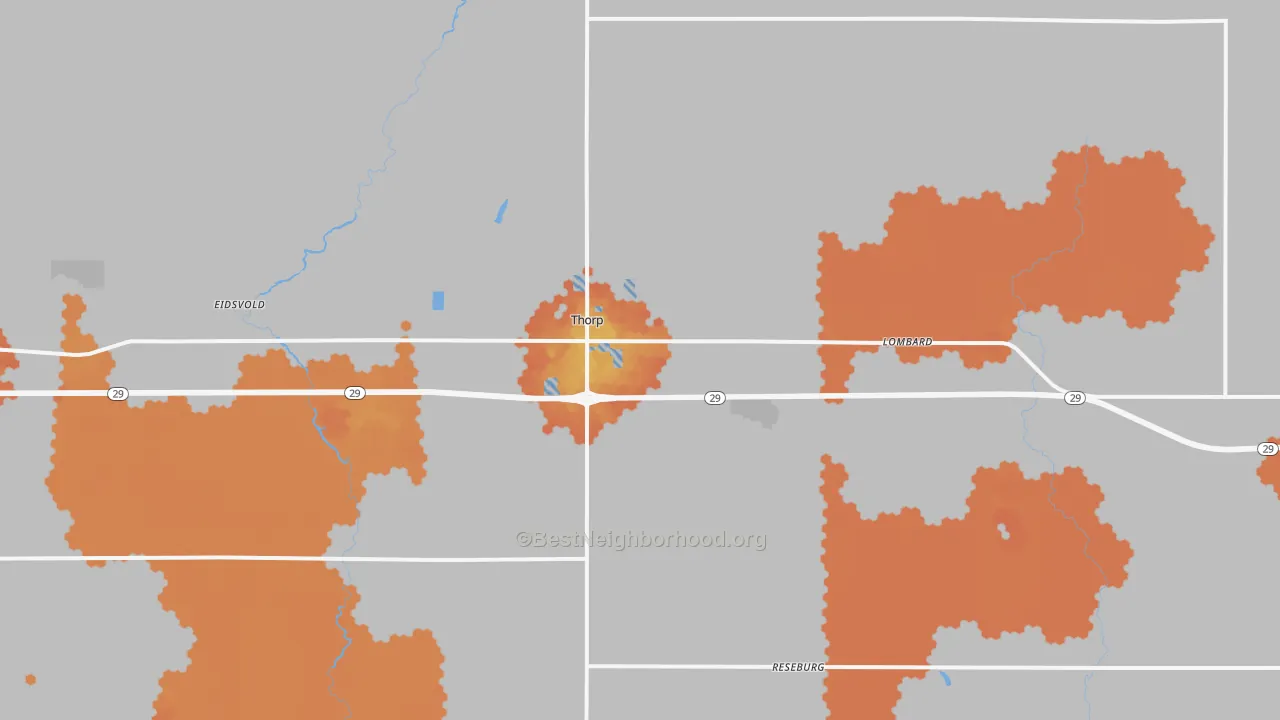 Bike Grade map of 54771, WI