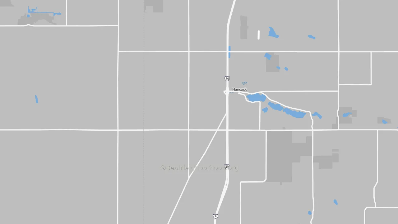 Bike Grade map of 54943, WI