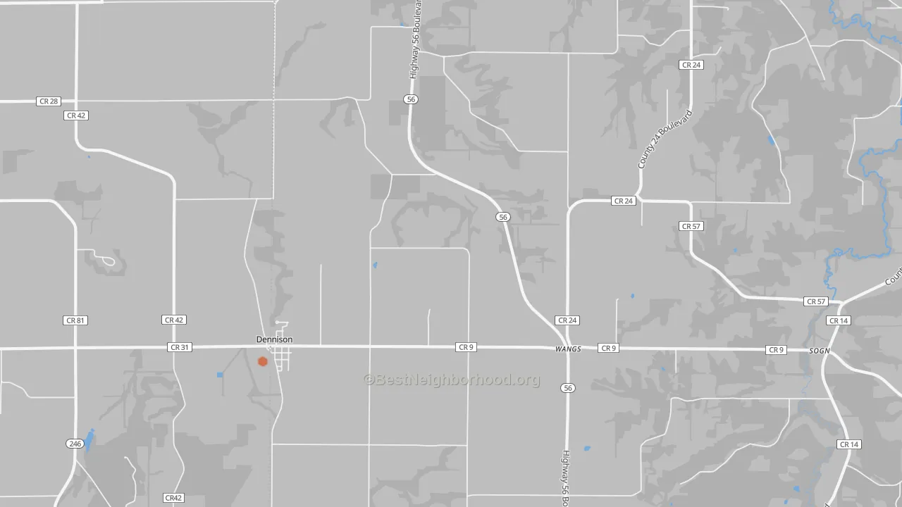 Bike Grade map of 55018, MN