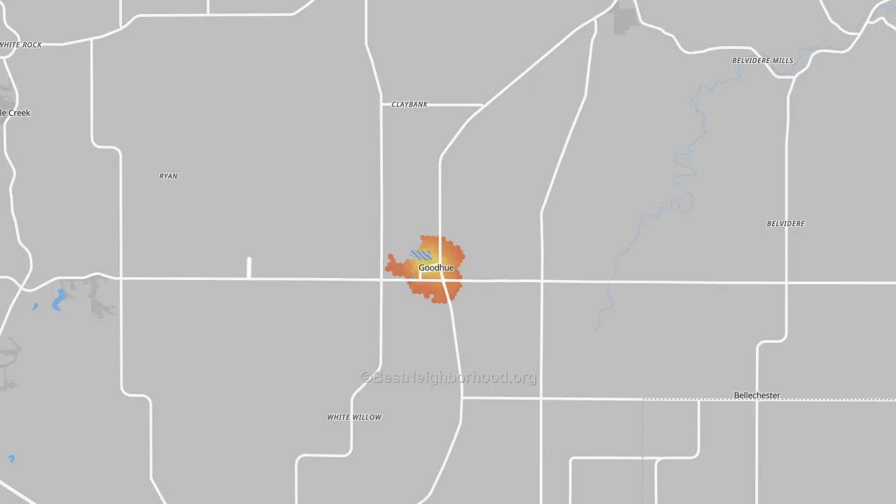 Bike Grade map of 55027, MN