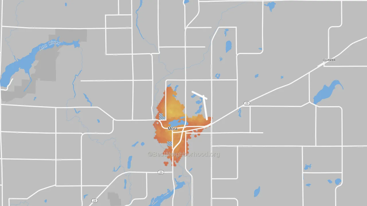 Bike Grade map of 55051, MN