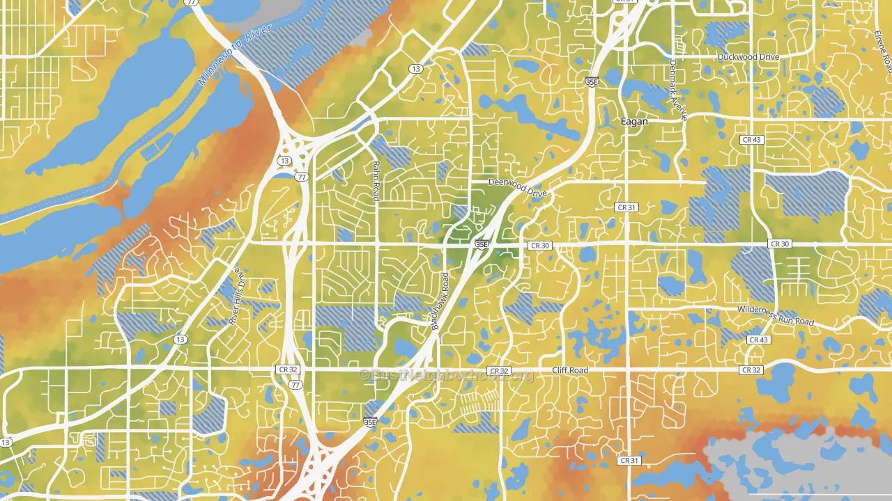 Bike Grade map of 55122, MN