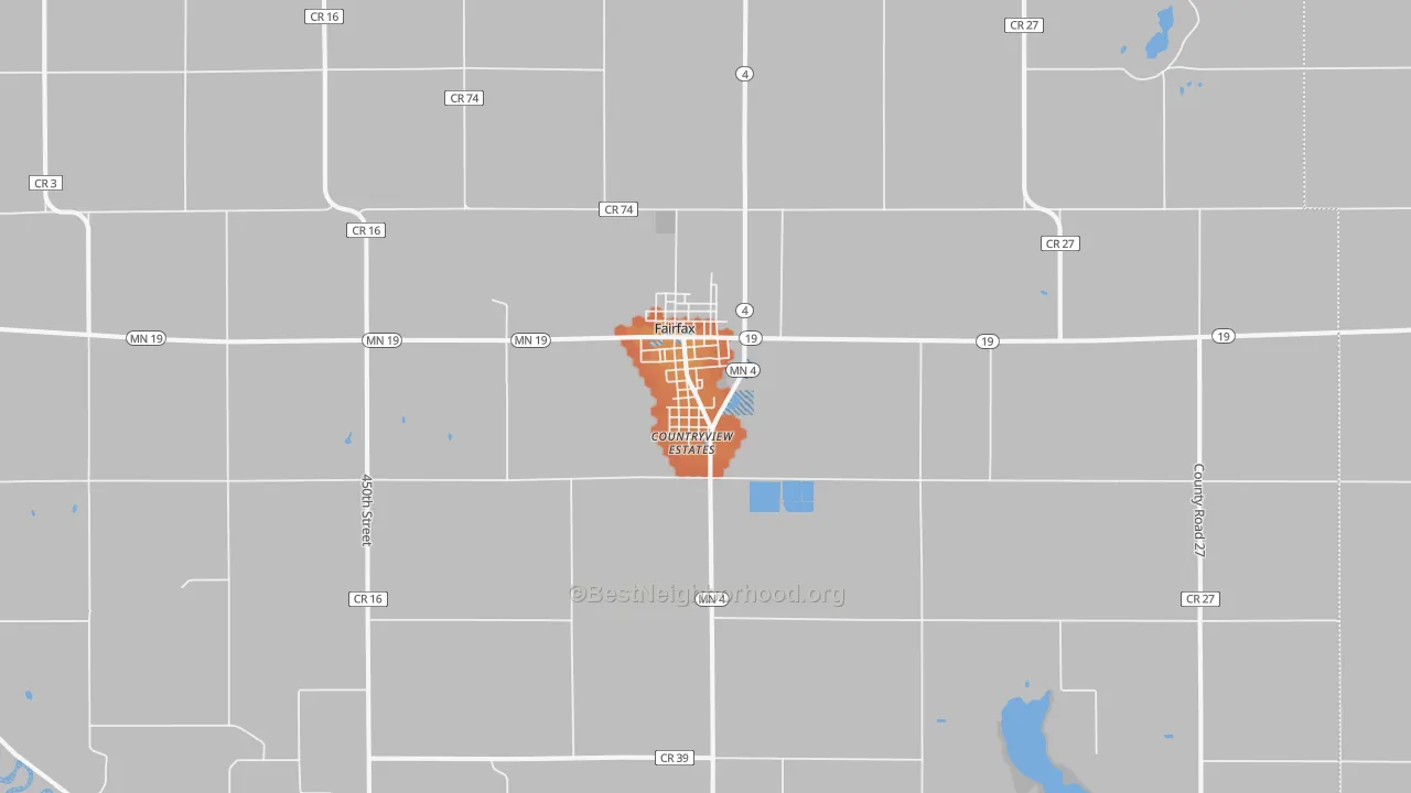 Bike Grade map of 55332, MN