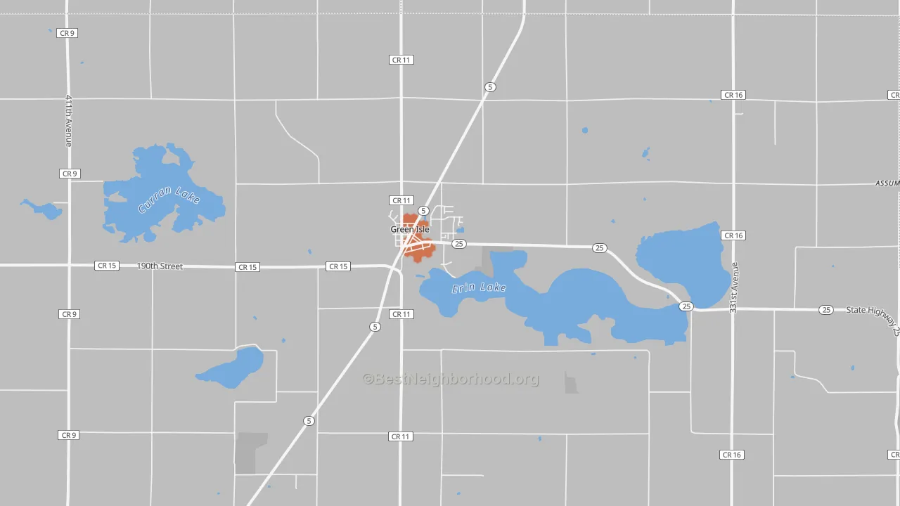 Bike Grade map of 55338, MN