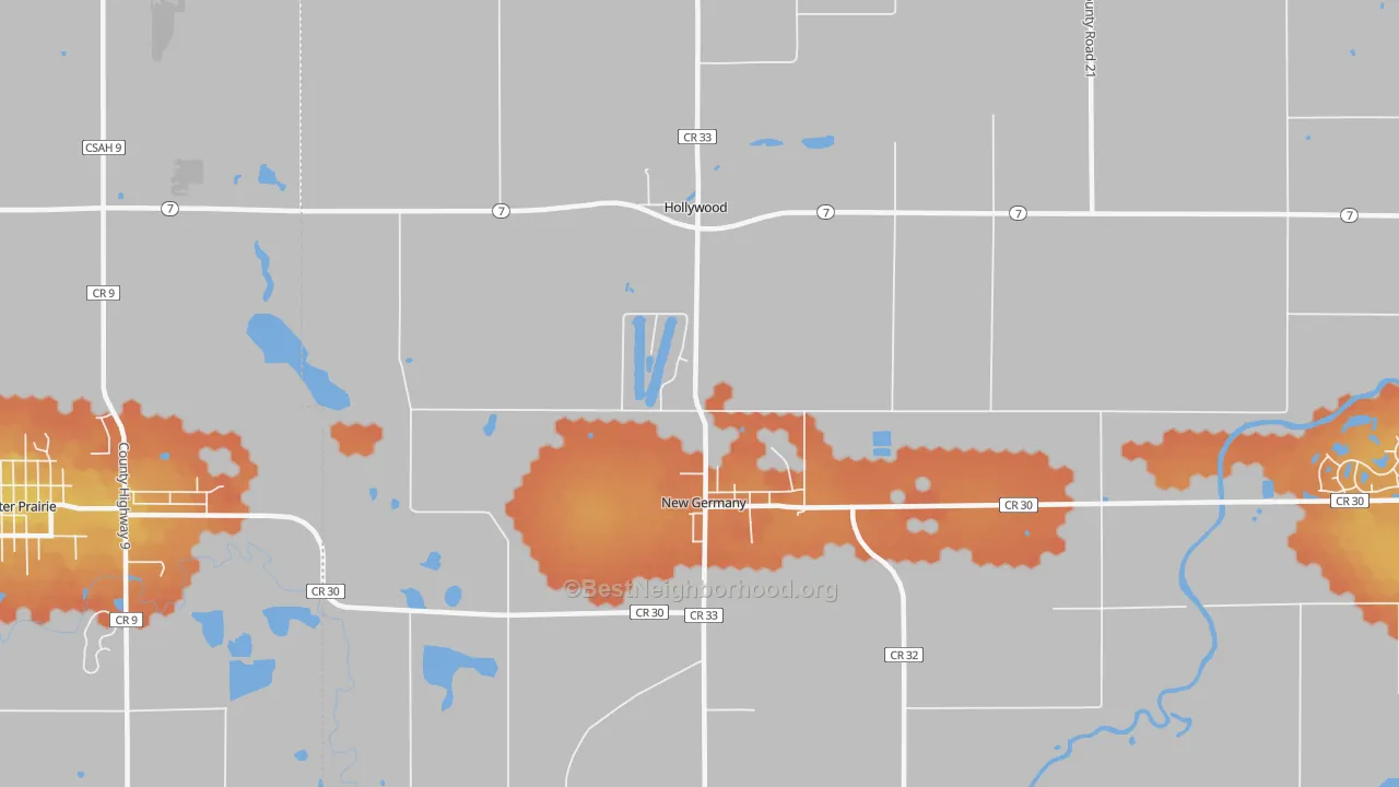 Bike Grade map of 55367, MN