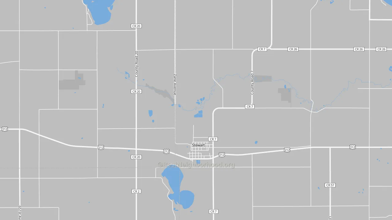 Bike Grade map of 55385, MN