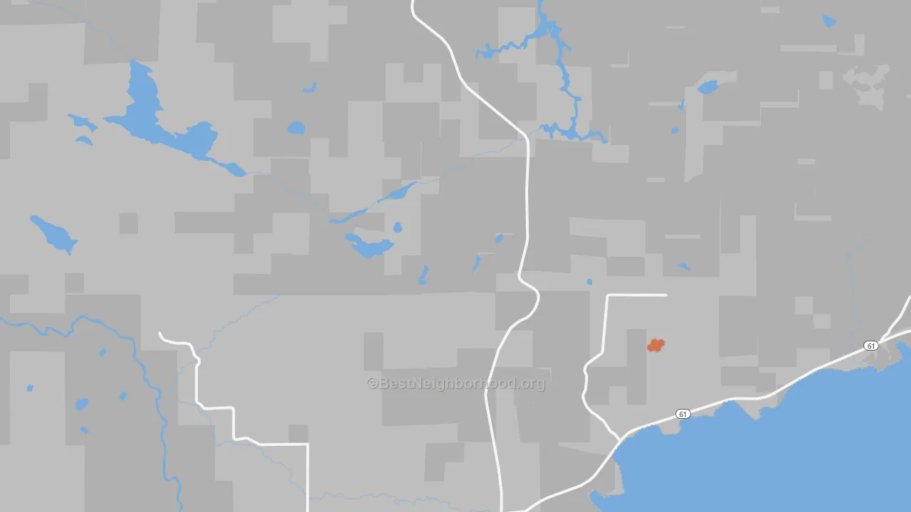 Bike Grade map of 55606, MN