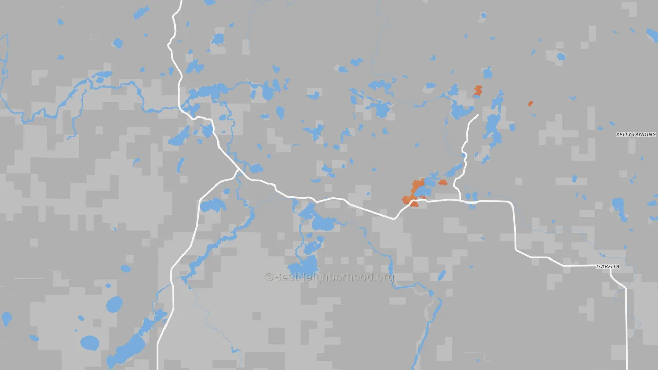 Bike Grade map of 55607, MN