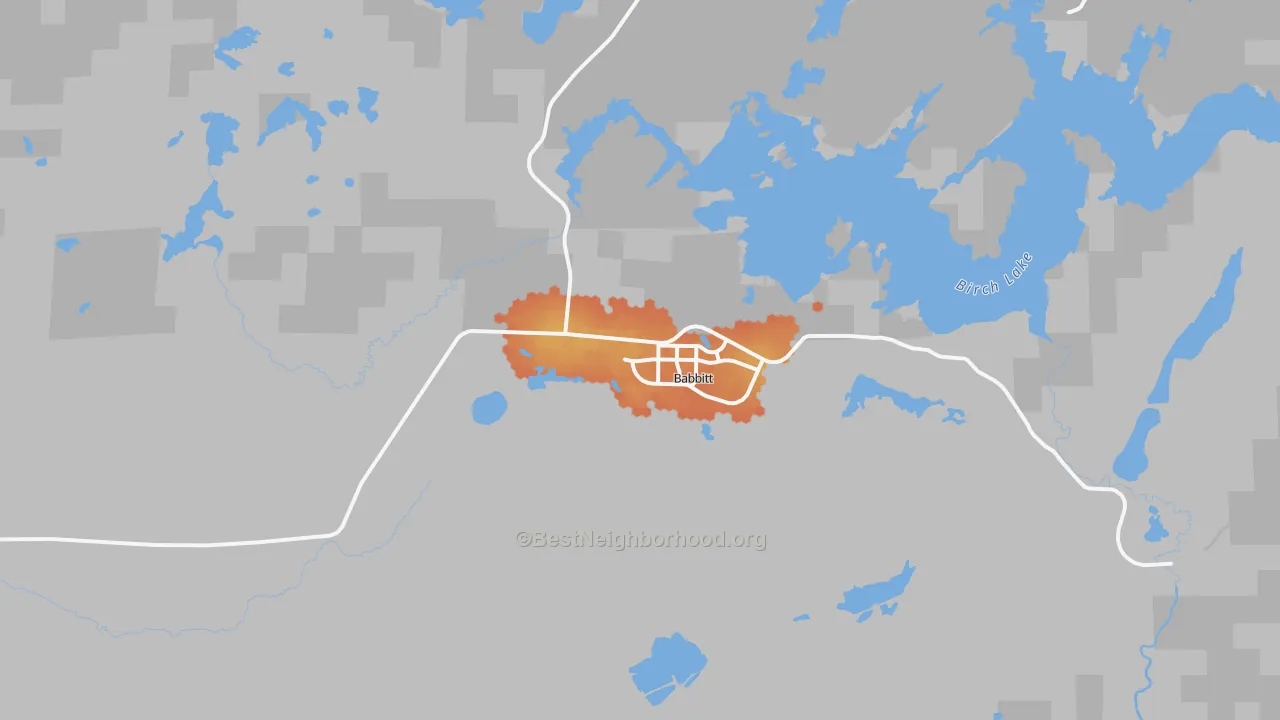 Bike Grade map of 55706, MN