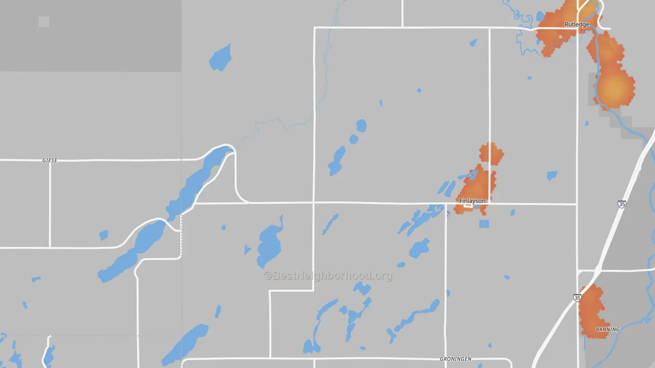 Bike Grade map of 55735, MN