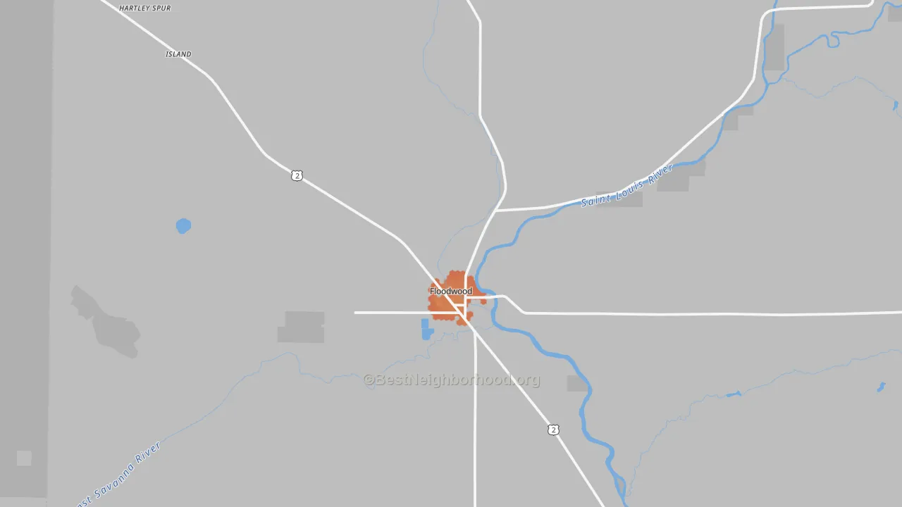 Bike Grade map of 55736, MN