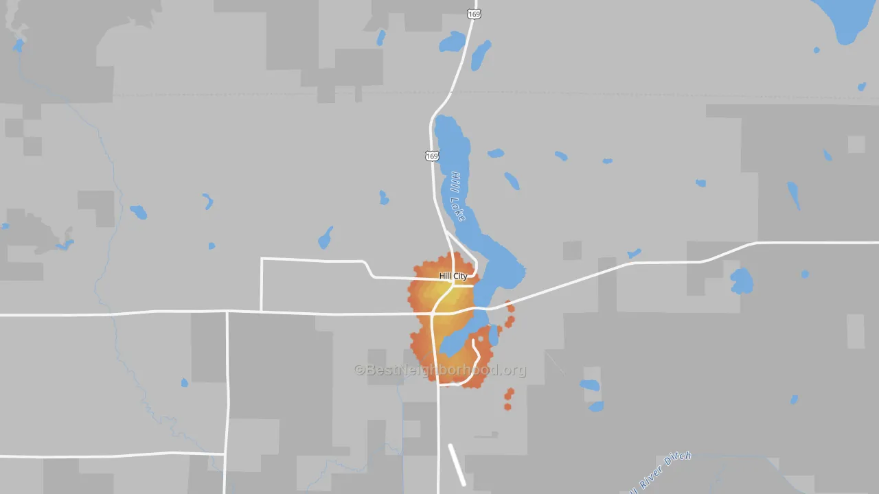 Bike Grade map of 55748, MN