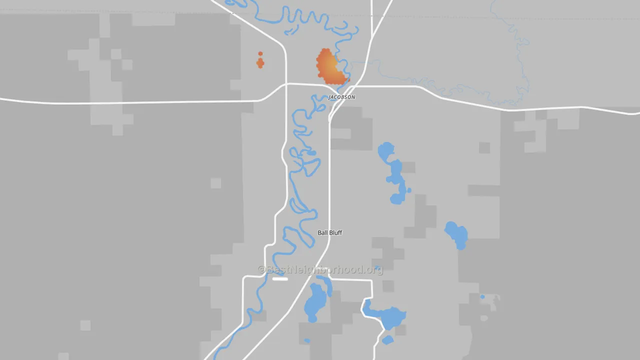 Bike Grade map of 55752, MN