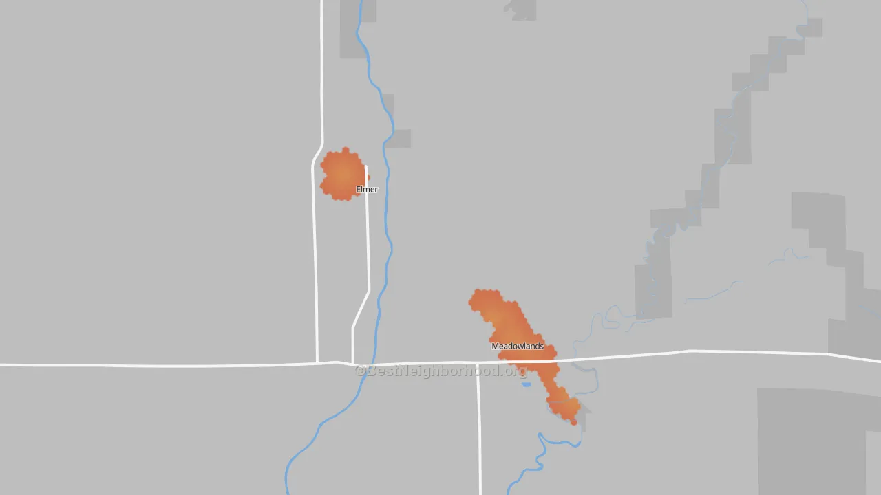 Bike Grade map of 55765, MN