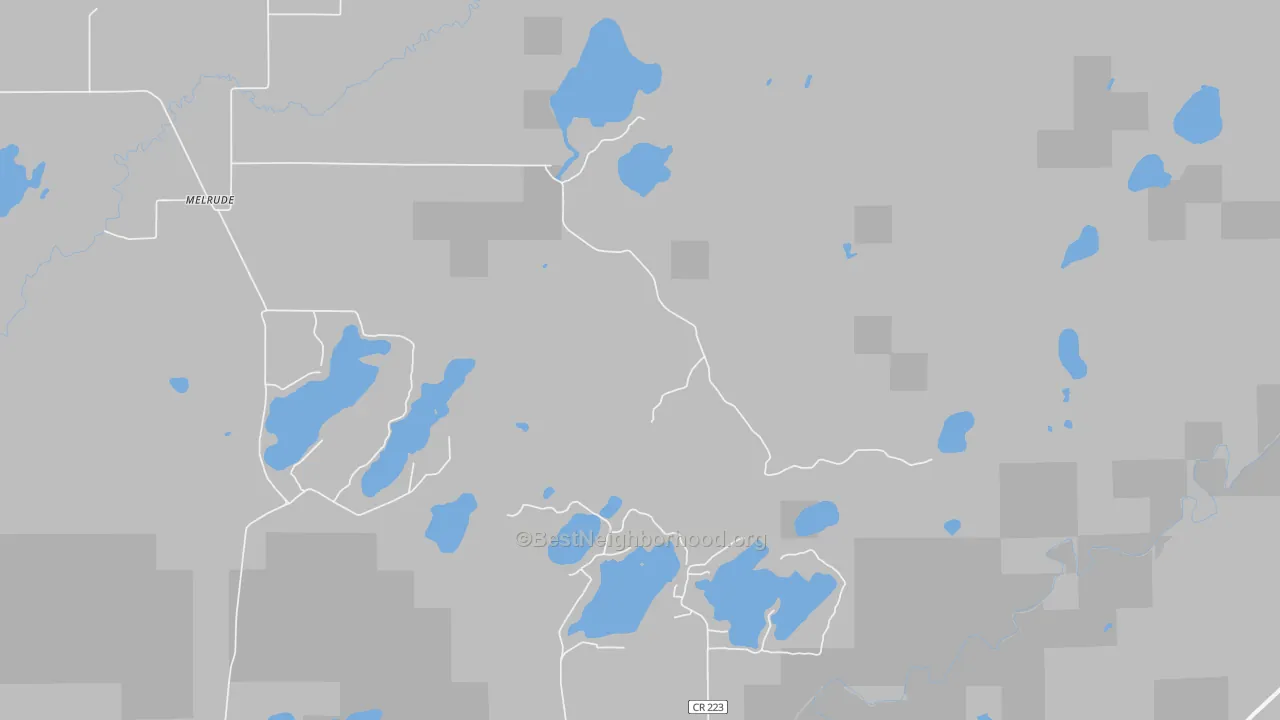 Bike Grade map of 55766, MN