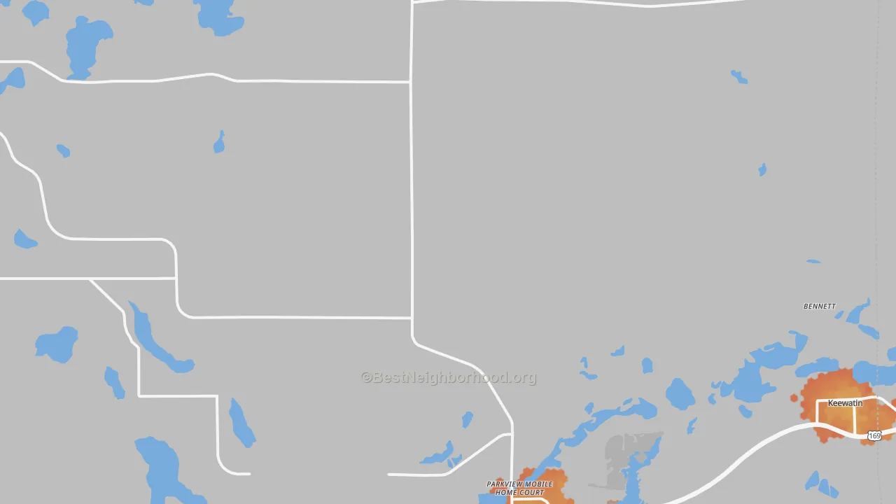 Bike Grade map of 55769, MN