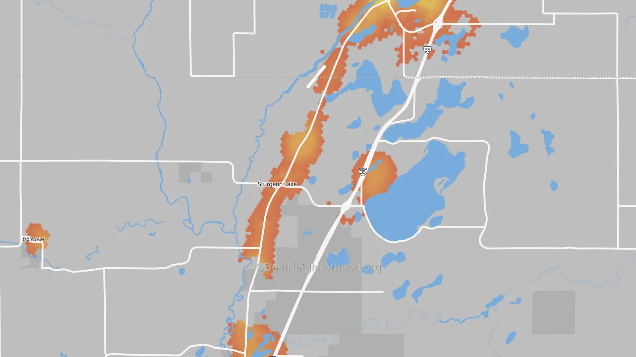 Bike Grade map of 55783, MN
