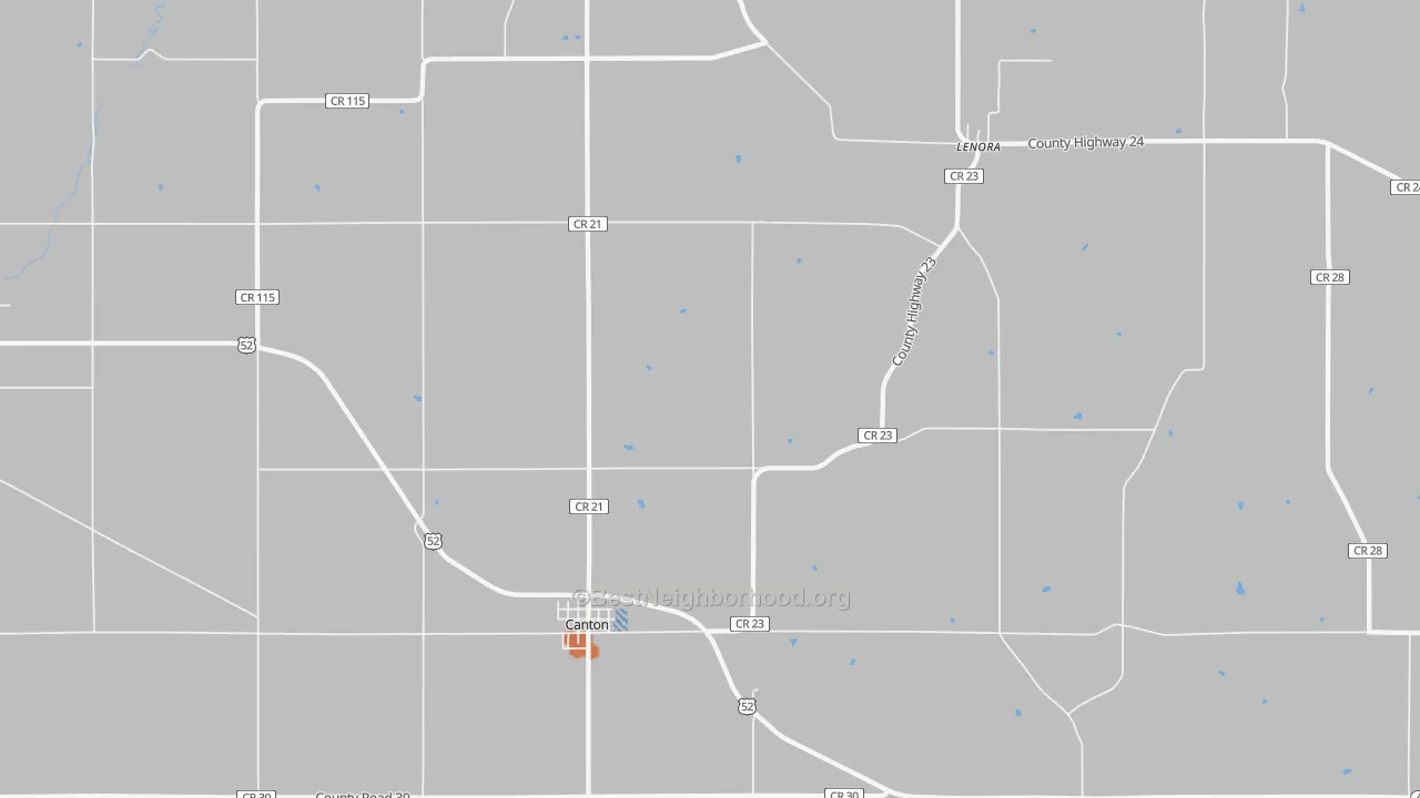 Bike Grade map of 55922, MN