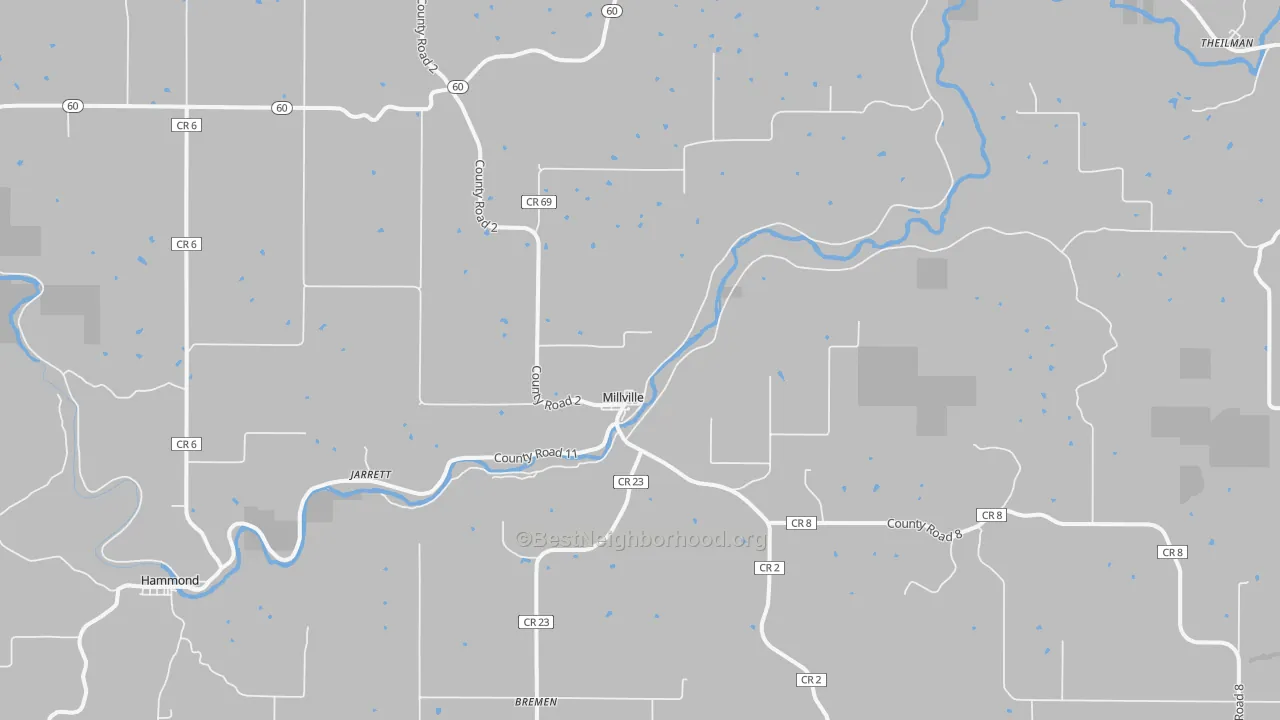 Bike Grade map of 55957, MN