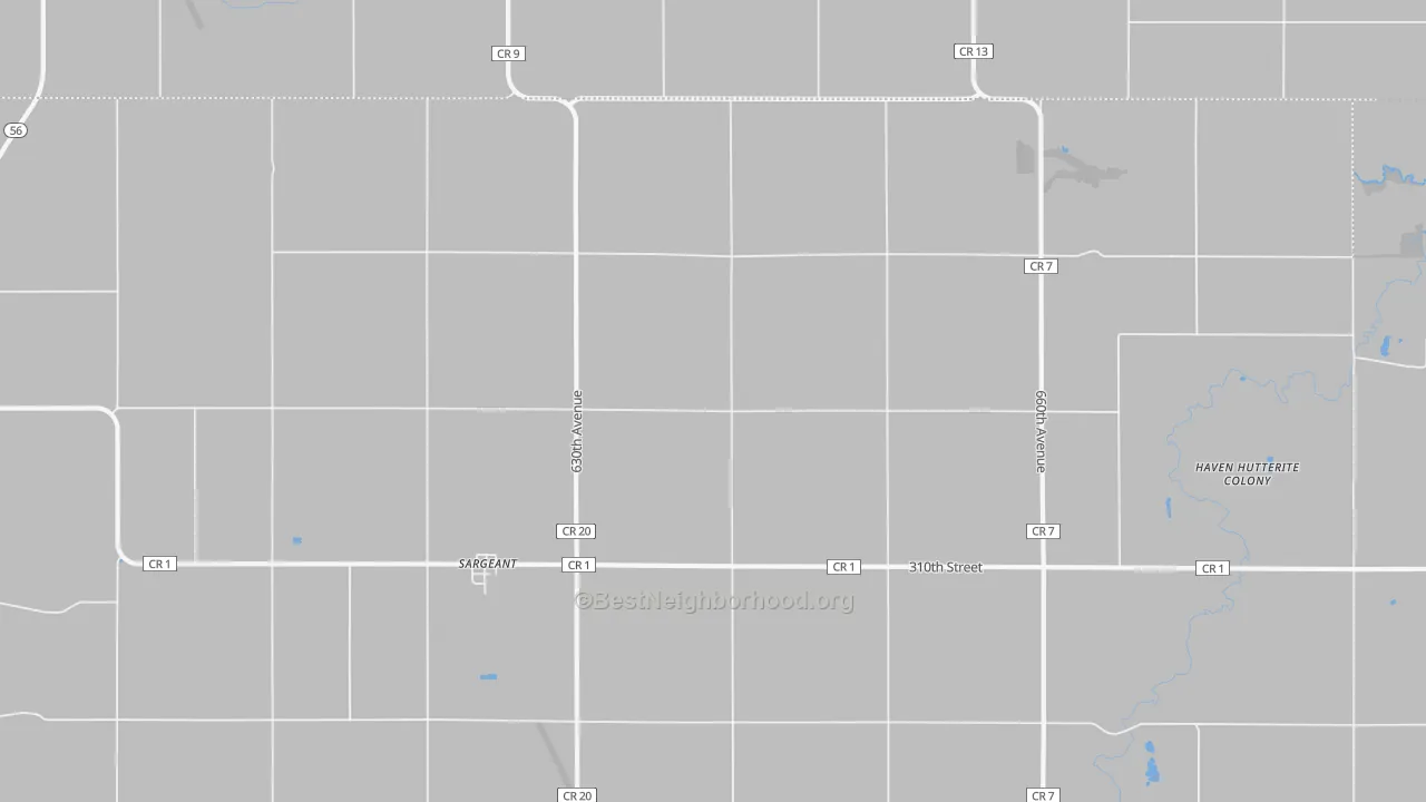 Bike Grade map of 55973, MN