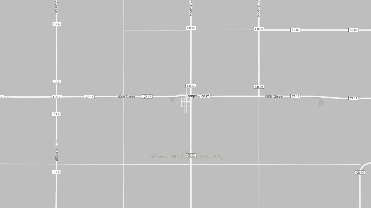 Bike Grade map of 56020, MN